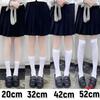 White Black Compression Slim Leg Socks Thin Summer Over Knee Long Thigh High JK Style for Women