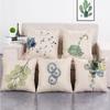Linen Digital Printed Pillowcase Green Plant Cushion Decorative Pillow Home Decor Sofa Throw Pillow 45*45Cm