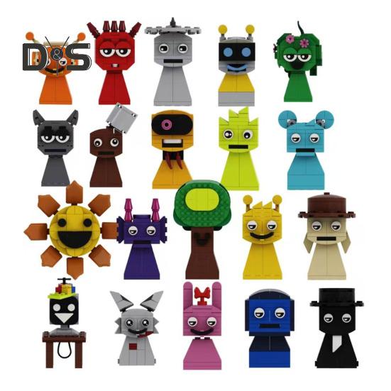 

Мини-конструктор 20-в-1, музыкальные игровые роли, модель, строительные блоки, коллекционные фигурки, настольное украшение для детей и взрослых A