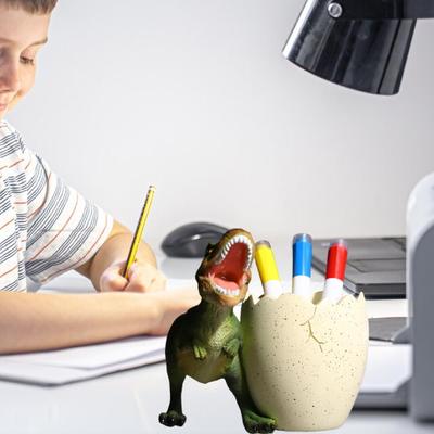 Dinosaur Pen Holder Cosmetic Brush Organizer Pencil Holder Decor for Vanity School