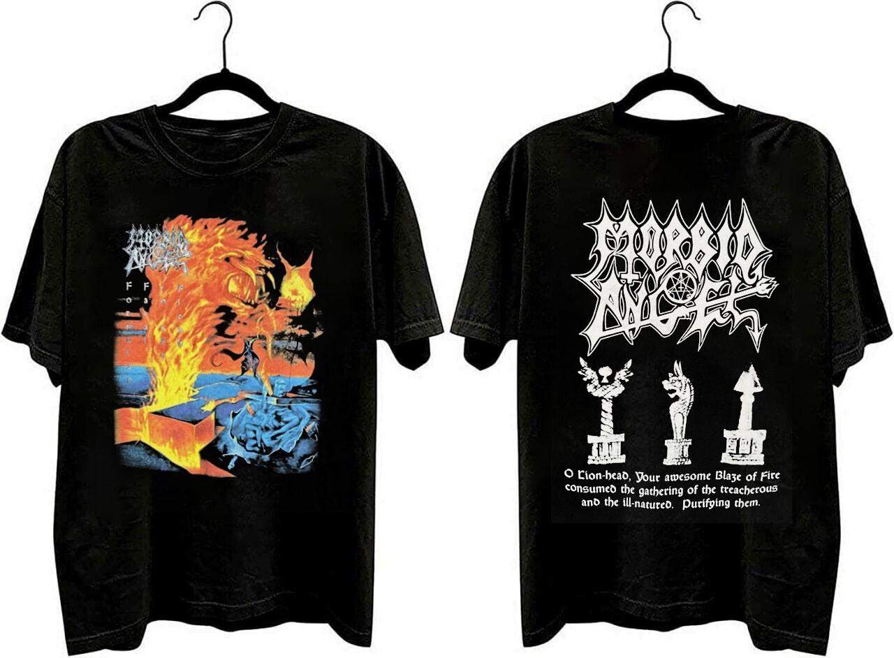 Двусторонняя футболка метал-группы Morbid Angel классического стиля S-5XL QT4466 S