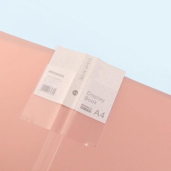 File Folder Double-sided High-Transparency Large Capacity Inner Pockets Multifunctional Sheet Protector with Plastic Sleeves A4 Paper Binder Portfolio