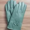 Ladies Leather Gloves Solid Color Autumn Winter Warm Protection Gloves Outdoor Accessories