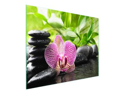 SZKLANA DESKA DO KROJENIA 52x30 ORCHIDEA