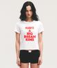 Kimseupeulesikoteunmakes (Unisex) Big Dream Tee White(Red)