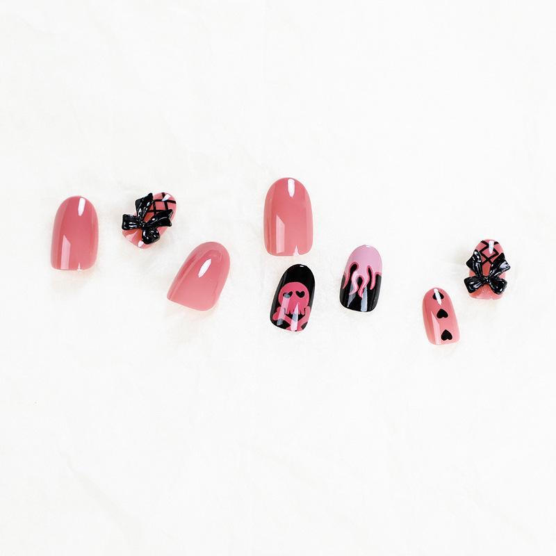 Flame Hot Girl Nail Art Stickers - Skin-Brightening Wearable Nail Tips