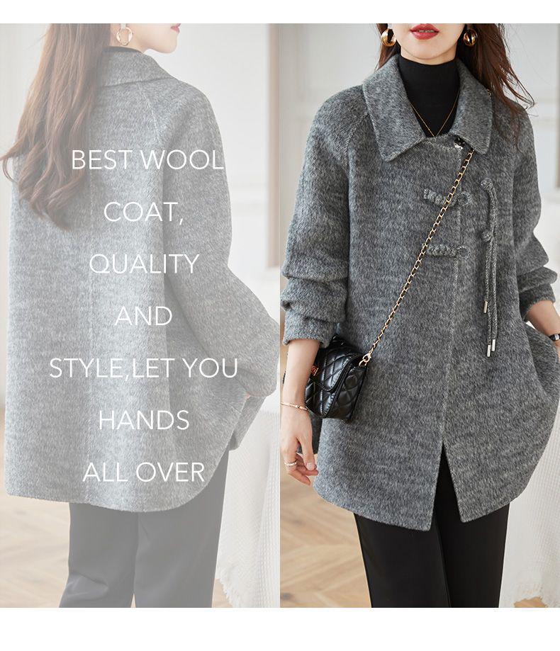 Women's Mid-Length Woolen Coat - Autumn/Winter 2025 Korean Style