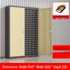WEZHO 200-Drawer Parts Storage Cabinet with Door