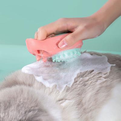 Cat Claw Bath Brush Pet Dog Bath Artifact Cat Brush Pet Massage Brush Brushing Massage Combination Brush Large