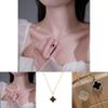 Trendy Clover Sweater Necklace Chic And Unique Suitable For Women
