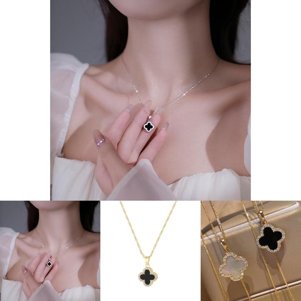 Trendy Clover Sweater Necklace Chic And Unique Suitable For Women