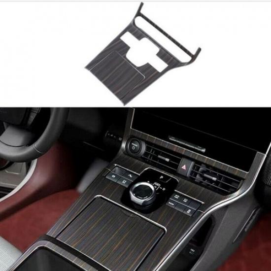 Fits For bZ4X 2024 Peach Wood Grain Gear Shift Box Panel Cover Trim