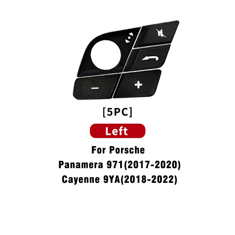 Front Multi Function Control Key Replacement Steering Wheel Button Trim Cover For Porsche Panamera 971.1 Cayenne 9YA 9Y0 Macan