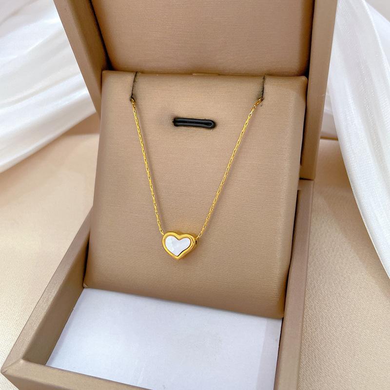 Thin Chain Love Temperament Personality Minimalist Furnace Real Gold Female Collarbone Necklace
