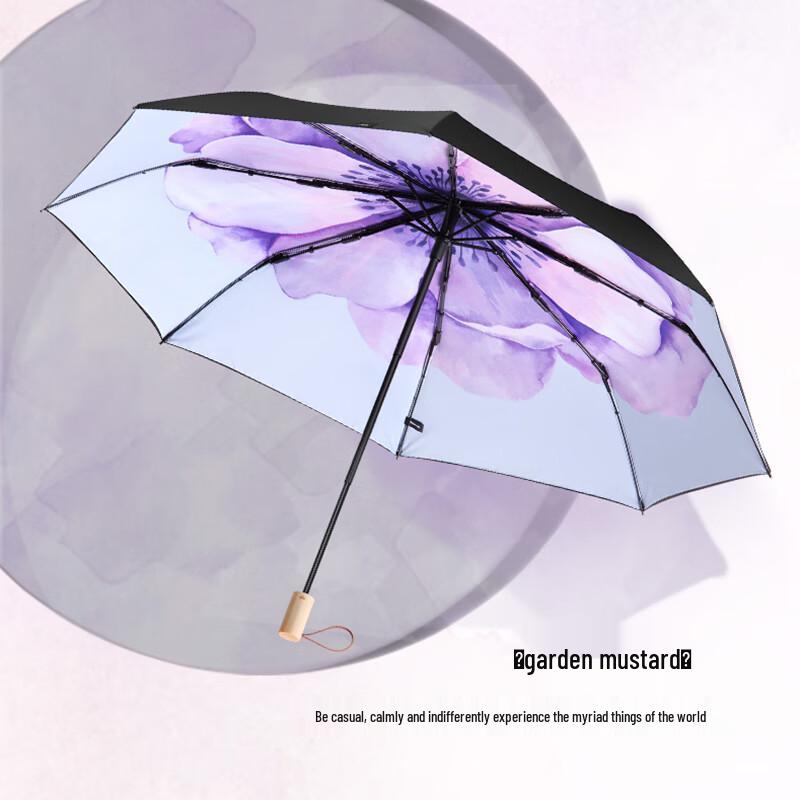Beneunder UV Protection Three-Fold Sun/Rain Umbrella