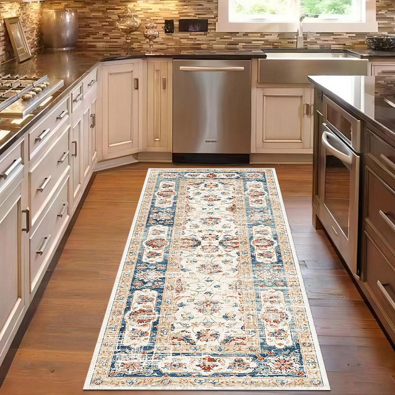 Ретро ковер персидский этнический шторм западно-азиатский домашний гостиная диван ковер напольный коврик 50 * 80CM