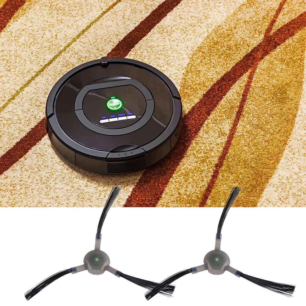 4 Pair 3-Armed Side Brushes for Lefant M210 M210S M210B M213 Vacuum Cleaner Side Brush Replacement Accessories