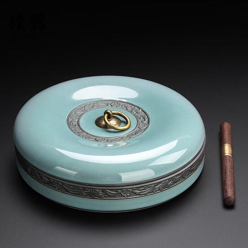 Puqi Ge Kiln Ceramic Tea Caddy