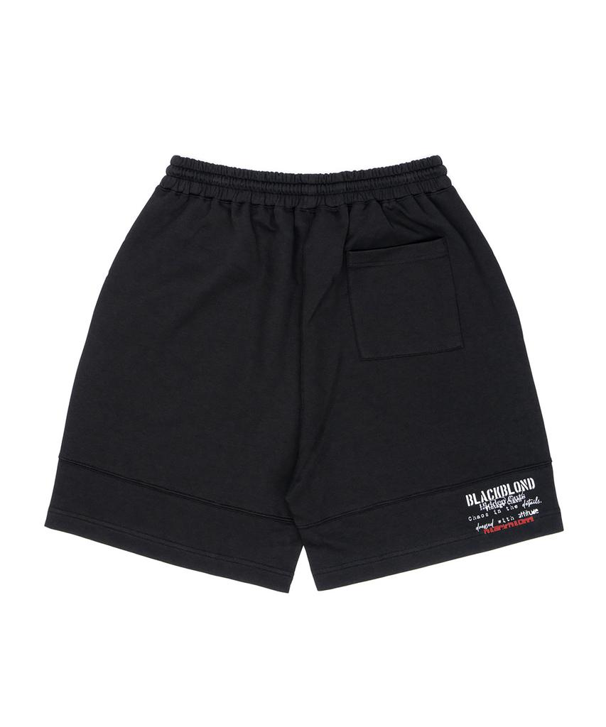 BLACKBLOND Vividi Vintage Clash Sweat Shorts (Black)