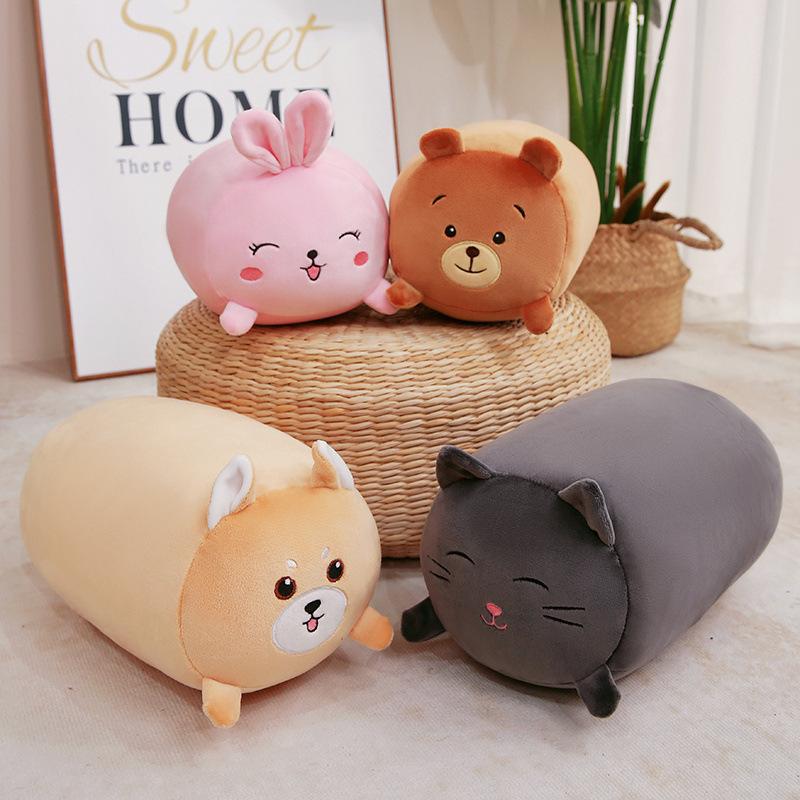 Rabbit Bear Cat Dog Plush Cushion Cartoon Stuffed Toy Home Xmas Gifts Children