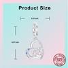 Copper Ill Always Love You Mom Mother and Daughter Pendant Compatible With Authentic Charm Bead Charms Bracelets Women Do It Yourself Jewellery Gift