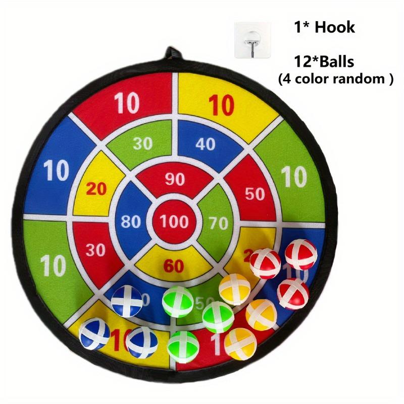Kids Dart Board with Sticky Balls Safe Indoor Outdoor Party Game Toy