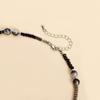 Y2K Black Crystal Beaded Choker Necklace for Women Punk Gothic Collar Female Party Daily Jewery Accessories
