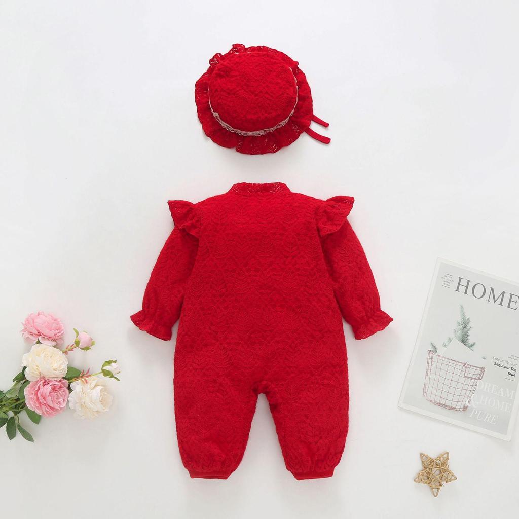 2023 Spring Chinese New Year Baby Onesie - Full Moon Celebration Romper