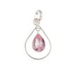 Wedding Gift Morganite Gemstone 925 Sterling Silver Jewelry Handmade Pendant PP-3-11