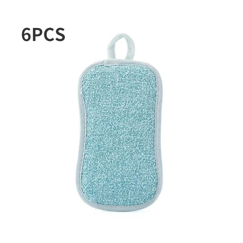 Double Sided Kitchen Cleaning Sponge Kitchen Cleaning Sponge Scrubber Sponges for Dishwashing Bathroom Clean Accessorie