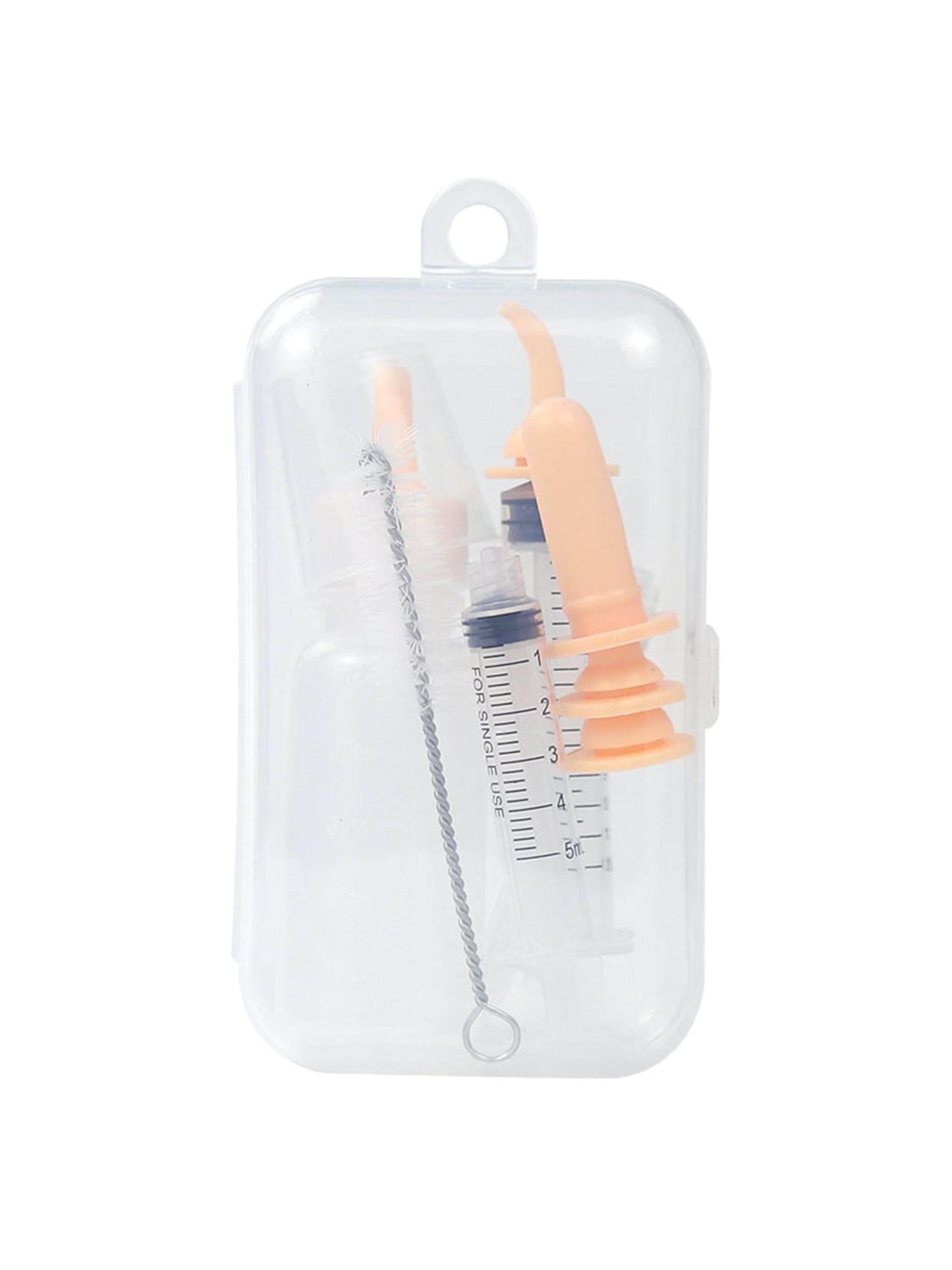 

REYLNXR Kitten Feeding Bottle and Syringe Silicone Feeder for Dogs and and Milk Disinfectant Compatible Cream Set, 10-Piece Set, Cats, Medications,