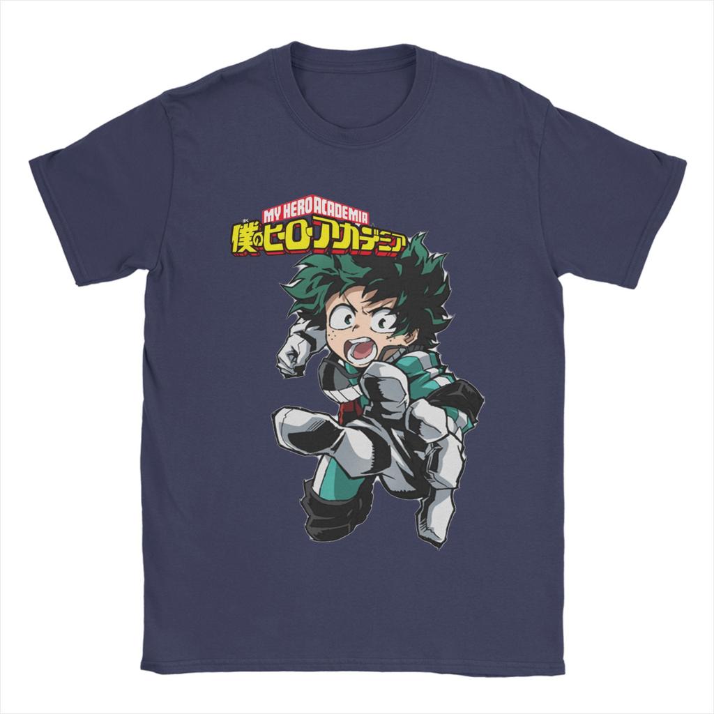 My Hero Academia Deku T-Shirt Unisex 100%Cotton Tops Funny  O-neck Short Sleeve