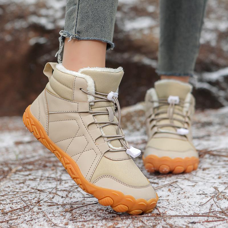 Upgraded version of high-top winter snow boots men's velvet thickened warm cotton shoes hiking shoes women's shoes non-slip and waterproof