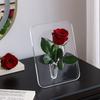 Tranparent Acrylic Frame Vase Modern Framed Vases Designed Vase Flower Arrangement Supplies Tabletop Flower Vase Home Decoration