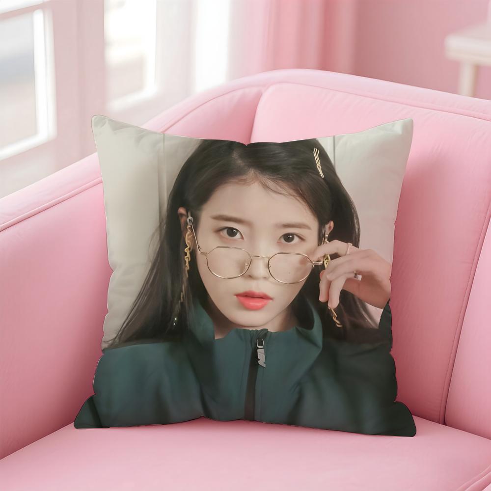 singer versatile IU LLee Jieun Cushion Cover Pillow Case Soft Skin Friendly Fabric Concealed Zipper