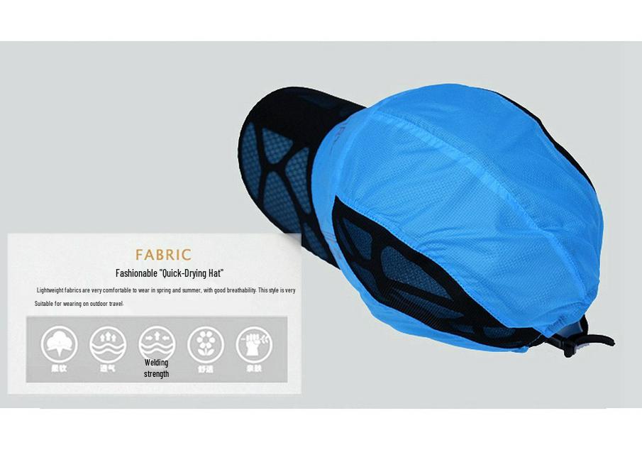 Unisex Quick-Dry Sun Hat: Summer Baseball Cap, Breathable Outdoor Duckbill Cap