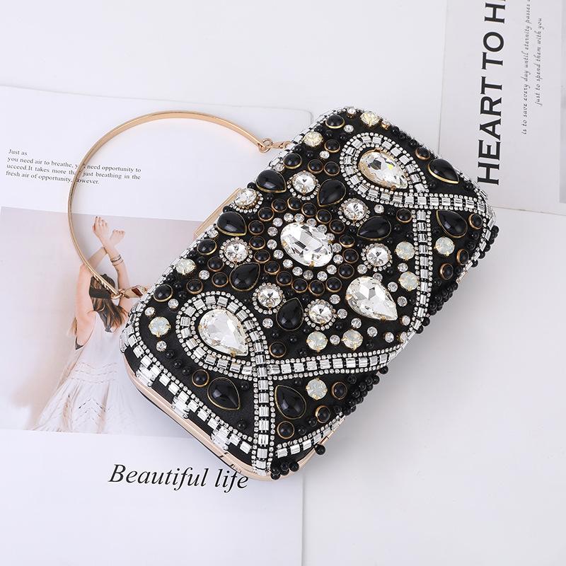 

Diansheng New Europe and America Heavy Industry Ladies Dinner, вечерняя банкетная сумка с бриллиантами и кроссбоди