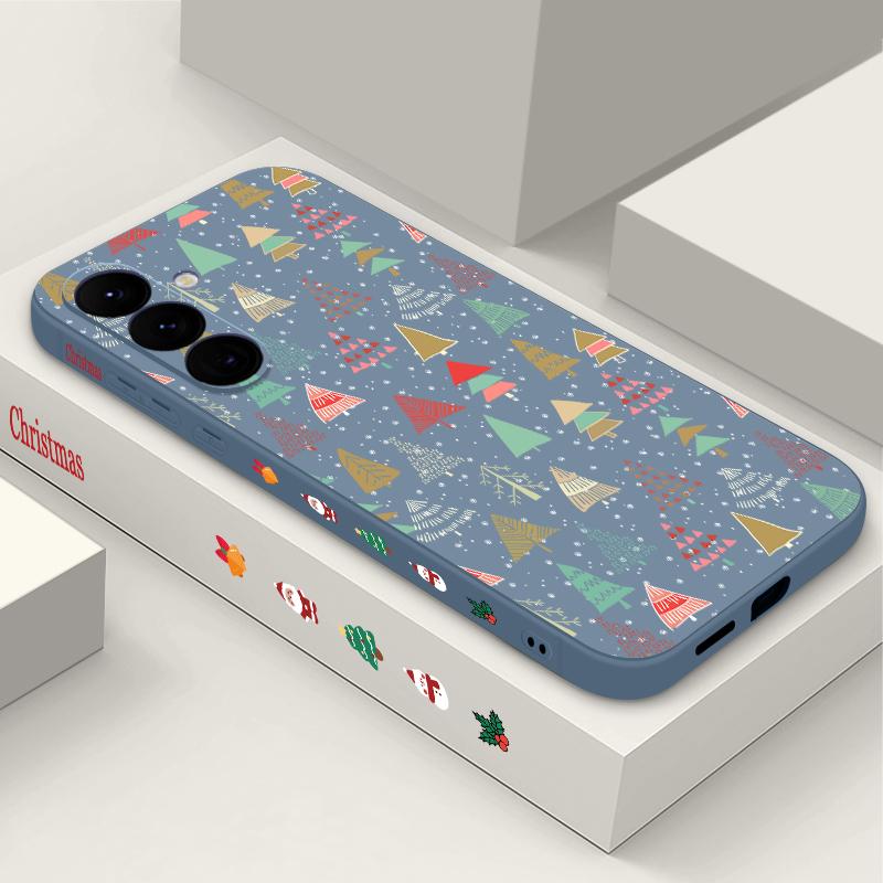 Christmas Phone Case For Samsung Galaxy A56 A17 A26 A16 A36 A55 A54 A53 A15 S24 S25 FE S25 S22 S23 Ultra Shockproof Lanyard Cover