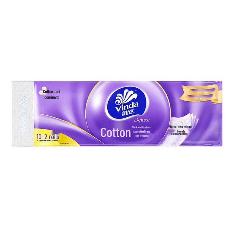 Vinda Cotton Soft 4-Ply Toilet Paper