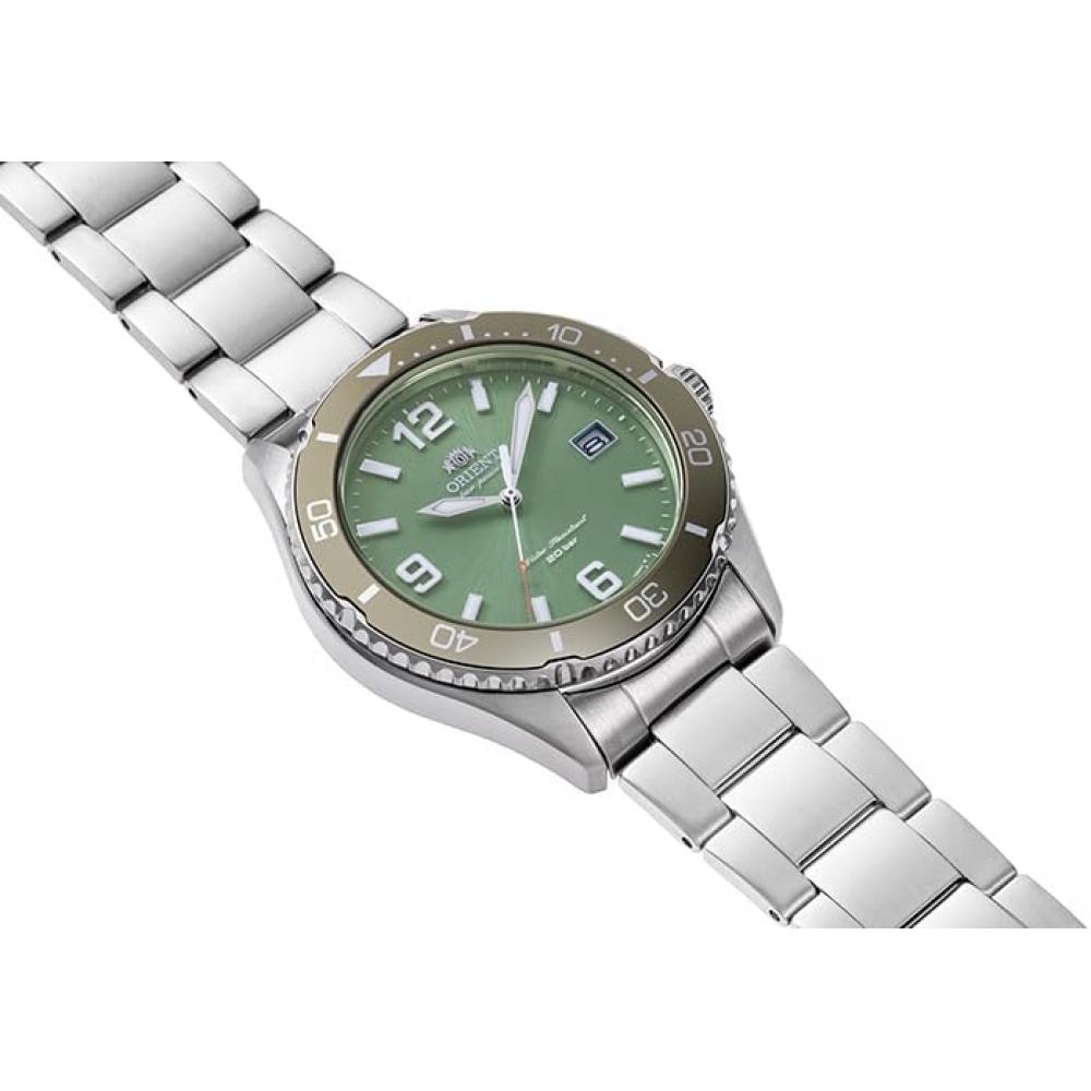Orient Men S Mako Solar Powered Watch Green Rn Wj0001e