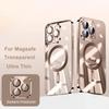 Soft Plating Wireless Charge For Magsafe Phone Case For iPhone 17 15 14 13 12 11 16 Pro Max Magnetic Clear Back Covers