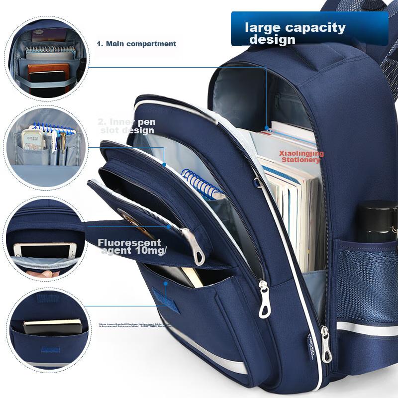 UNIVERSITY OF OXFORD Oxford Schoolbag for Primary School Boys, Spine Protection And Load Reduction