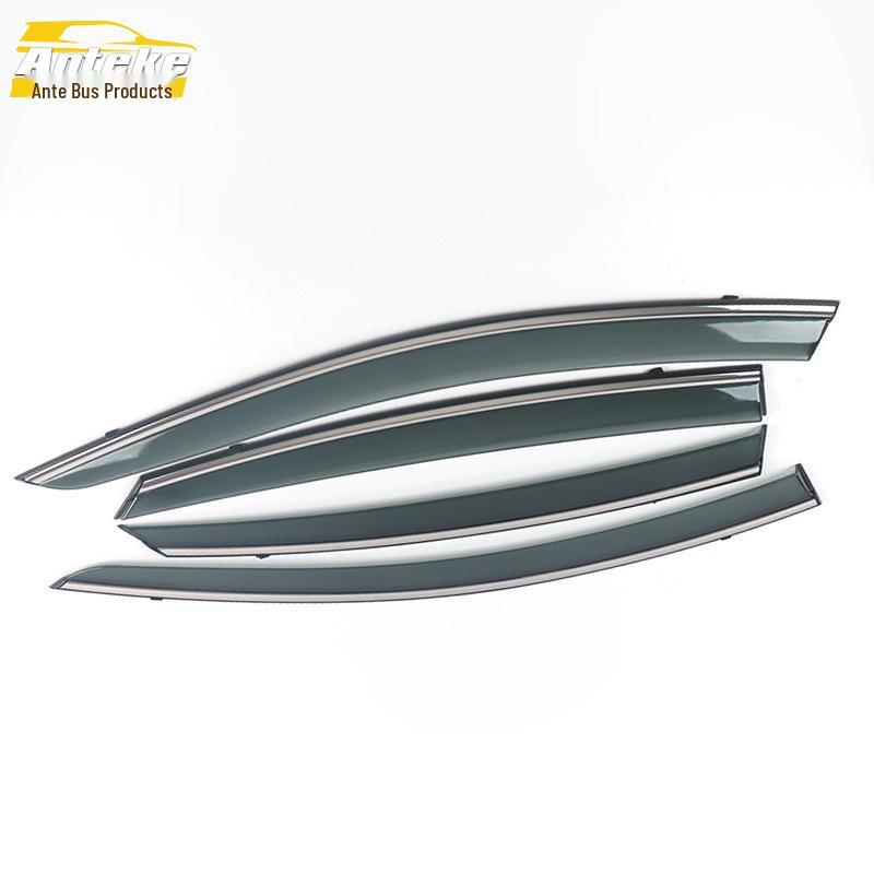 Bestune B70 2014-2018 Rain Guards Trim: 3D Stainless Steel Visor Strips