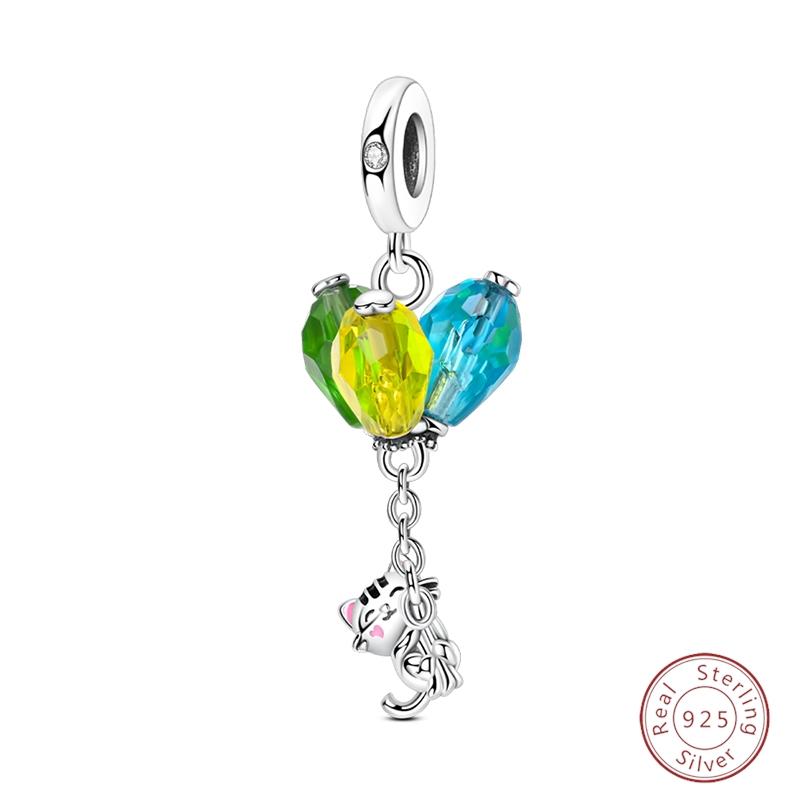 Sweety Copper Cake Poodle Crown Flowers Lover Luminous Charms Beads Fit 3Mm Bracelets Diy Fine Jewelry Making