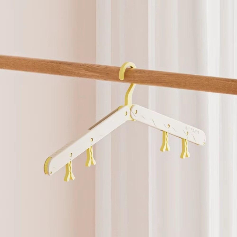 Portable Travel Foldable Hangers Windproof Anti Slip Clothes Rack Dormitory Household Use Drying Hangers Travel and Business