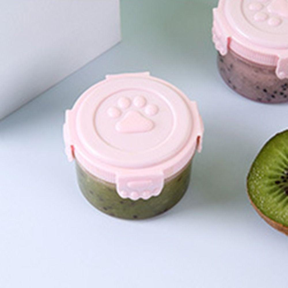 Round/square Sauce Container Plastic Crisper Box Portable Sauce Box  Mayonnaise