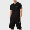 Emporio Armani Letter Logo Appliqué Round Neck Short Sleeve T-Shirt Men Tops Black 3RPT06-PJ02Z-1200