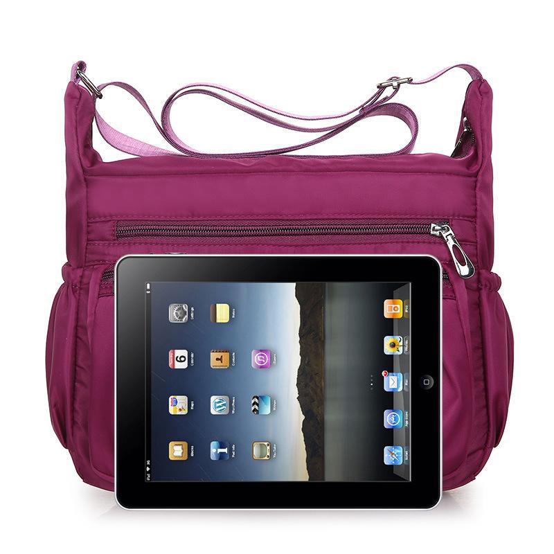 Casual Women Shoulder Messenger Bag Oxford Waterproof Zipper Handbags Package Female Large Capacity Travel Crossbody Bag
