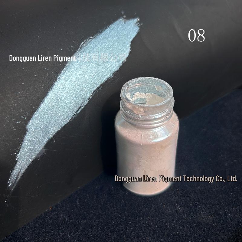 Iridescent Fairy Pink Nail Art Powder - Translucent Aurora with High Color Concentration for Quicksand Effects.