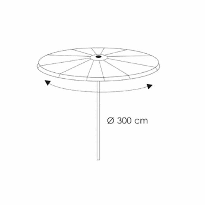 Housse de Protection Parasol Jardin, Imperméable Ø300 cm